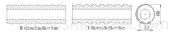 thread hollow bar